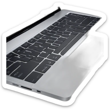 macbook pro side profile open sticker