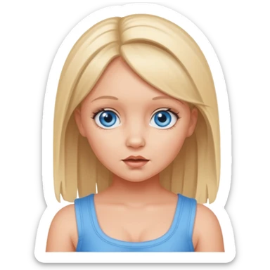 Baby Spice with blue eyes sticker