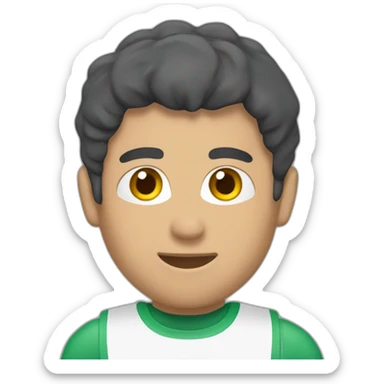 persona entrenando con mancuernas sticker