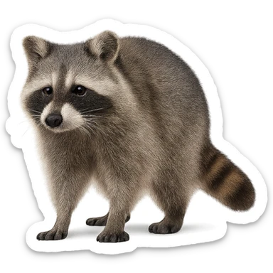 Raccoon sticker