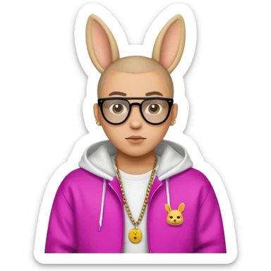 Bad Bunny, Latin Trap Singer sticker