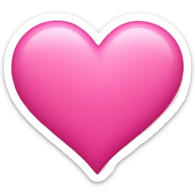 Pink heart sticker