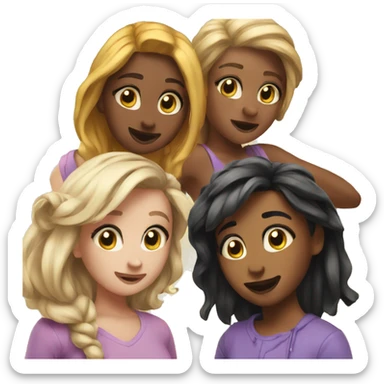 3 besties sticker