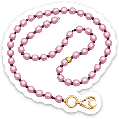 islam tasbih beads, girly colour sticker
