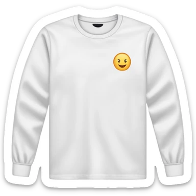 White Long sleeve no just the long sleeve no guy  sticker