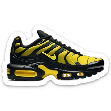 Air-max-plus-tn-black-yellow sticker