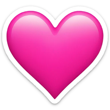 pink heart sticker