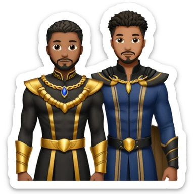 Ta challa and kill monger together Brotherhood sticker
