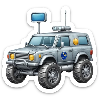 Moon Rover sticker