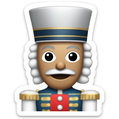 Christmas nutcracker sticker