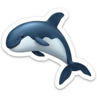 Une baleine qui rigole  sticker