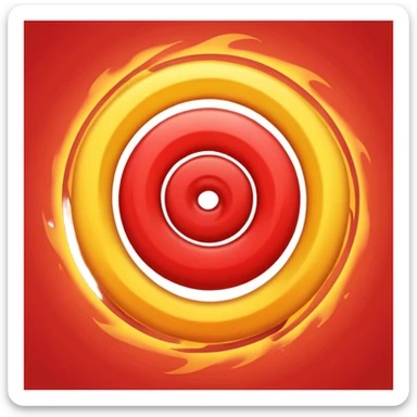  Red cyclone emoji with a swirl  sticker