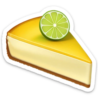 Mango key lime cheesecake slice  sticker