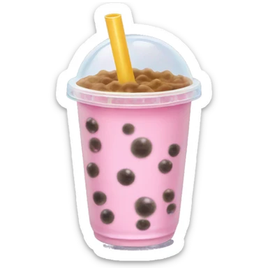 Bubble tea sticker