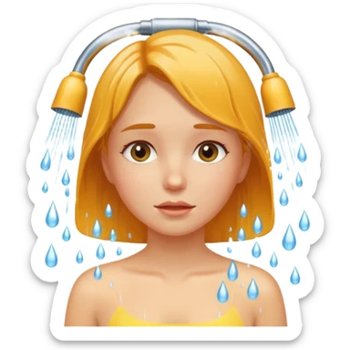 shower girll sticker