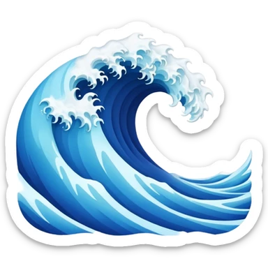 ocean wave sticker