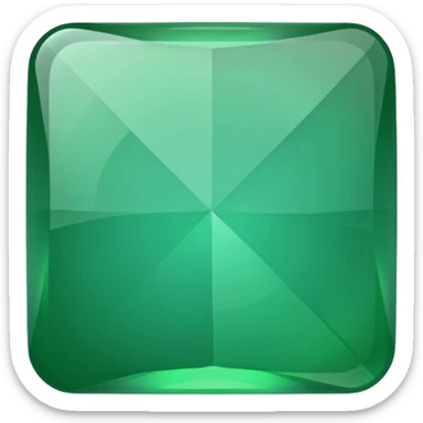 give me a green square which is slanted sticker