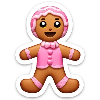 Pink gingerbread  sticker