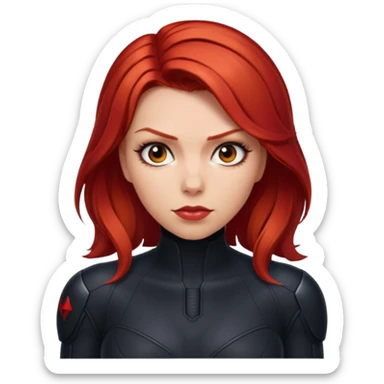 black widow fake sticker