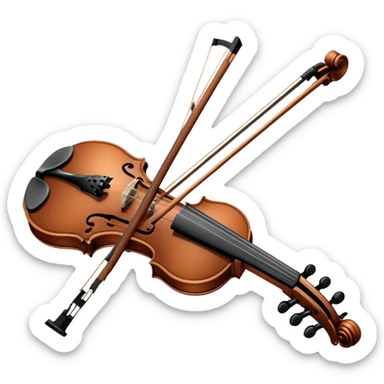 Violin with an assault rifle  sticker