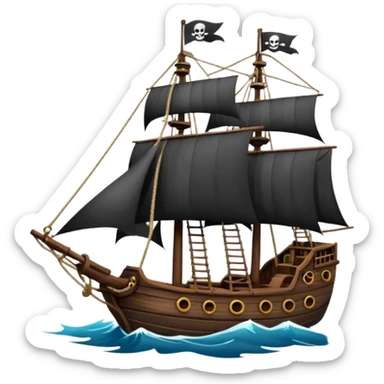 pirate ships sticker