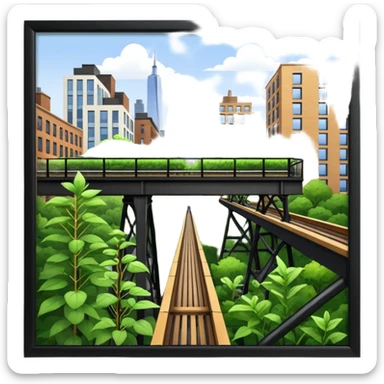 haz un emoji de higline en new york sticker