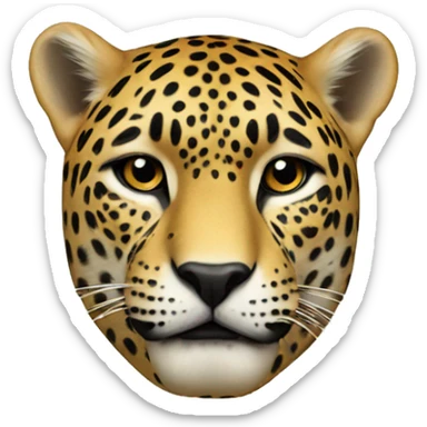 A jaguar in fancy way sticker