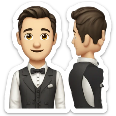 actor Joseph Gordon-Levitt waistcoat sticker