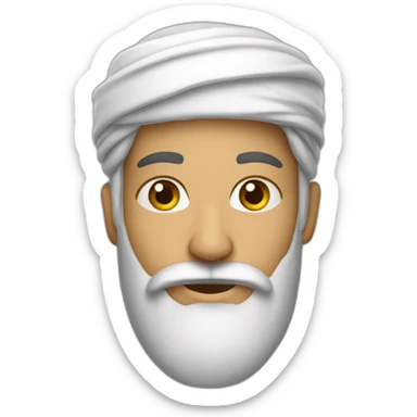 homme musulman avec une barbe sticker