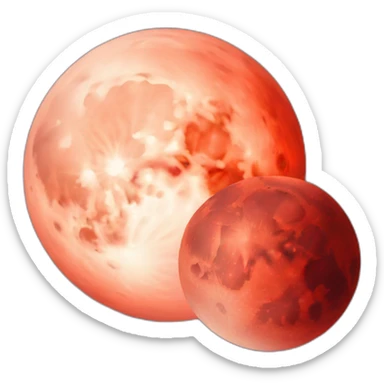 Blood moon sticker