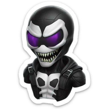 cool hacker  venom with pcs sticker