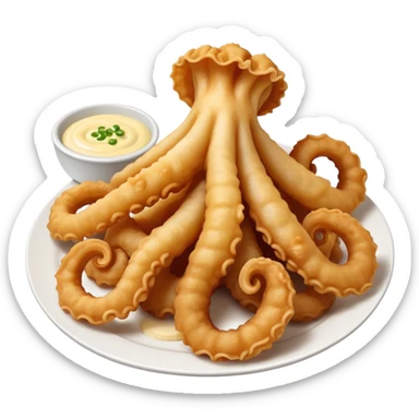 Fried calimari  sticker