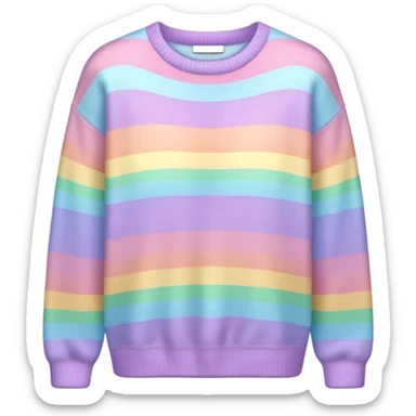 melted pastel switry rainbow background  sticker