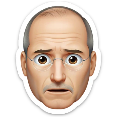 Steve Jobs crying sticker