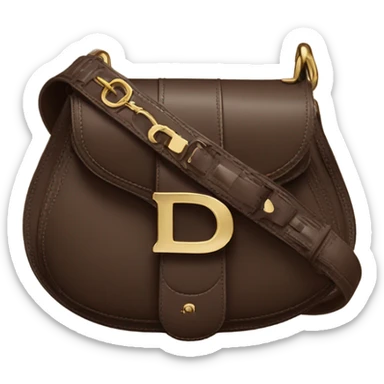 Brown Dior saddle bag sticker