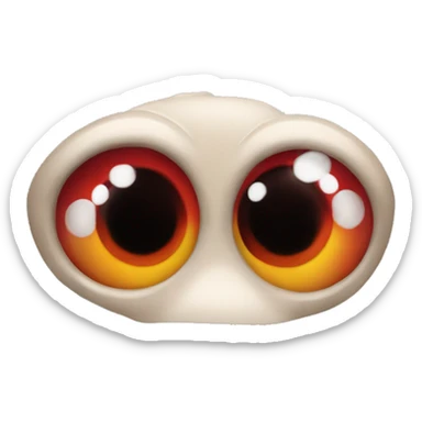 Chien oeil rouge sticker