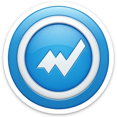 A high-quality 3D render of the Instagram Blue Verification Tick badge. The icon should be a bright blue serrated circle with a clean white checkmark in the center. Glossy finish, soft studio lighting, isolated on a pure white background, 8k resolution, realistic textures." sticker