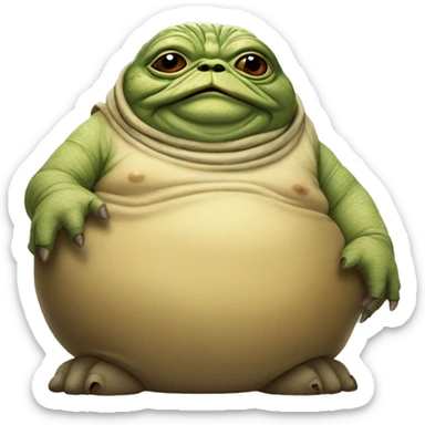 Jabba the Hutt from Star Wars sticker