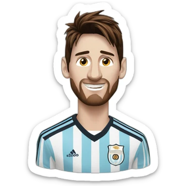 Lionel Messi Argentina sticker
