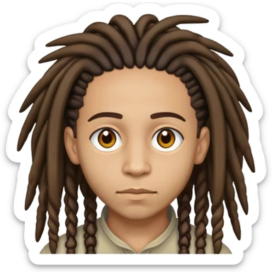 lightskin with dreads  sticker