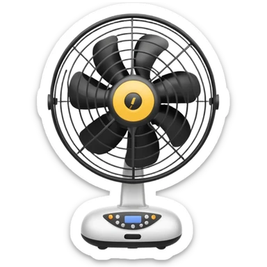 A floor fan  sticker