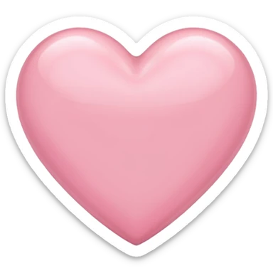 Light pink heart sticker