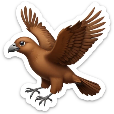 flying bird sticker
