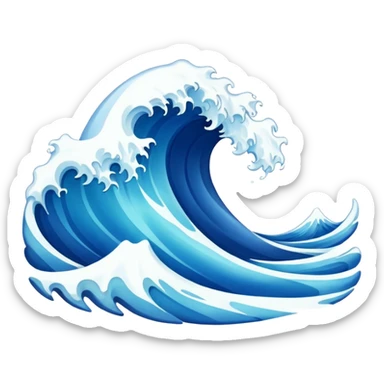 Wave sticker