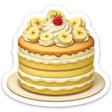 banana shortcake sticker