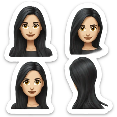 Demi Moore realistic sticker