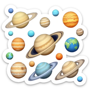 Aline all the planets in a straight line 8 only sticker
