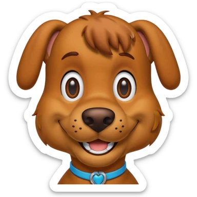 Scooby-Doo the famous dog character sticker