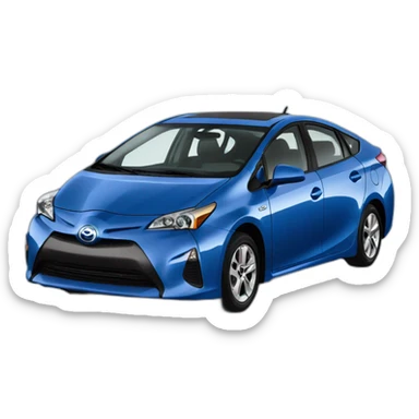 Blue Prius sticker