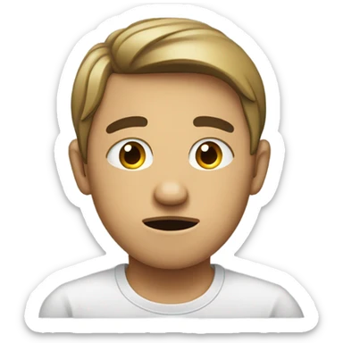 Hiding face in shame dramatically sticker